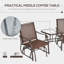 Fauteuils coulissants d'extérieur avec table basse-292111399
