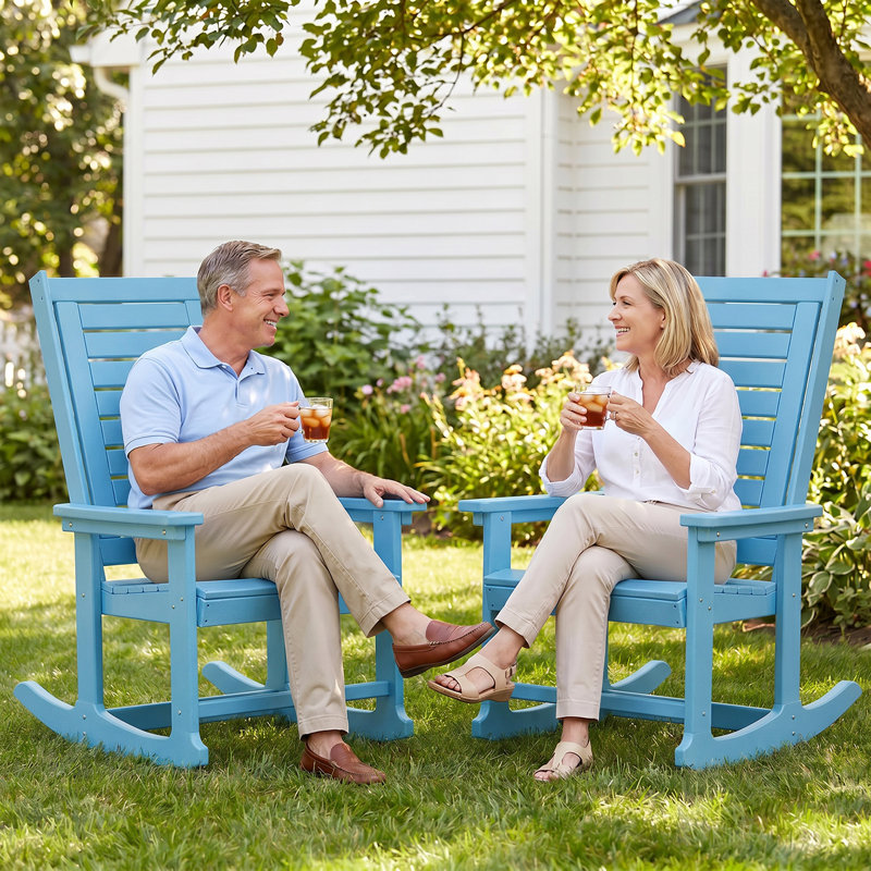 HDPE Outdoor Rocking Chair, Arctic