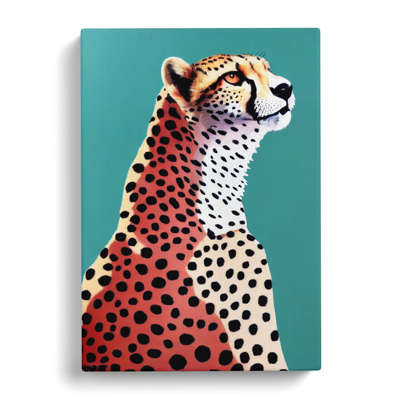 Cheetah Design - Wrapped Canvas Print, 60cm H x 40cm W x 3cm D