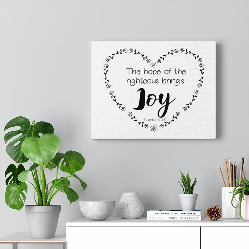 The Hope Of The Righteous - Wrapped Canvas Print, 30cm H x 41cm W
