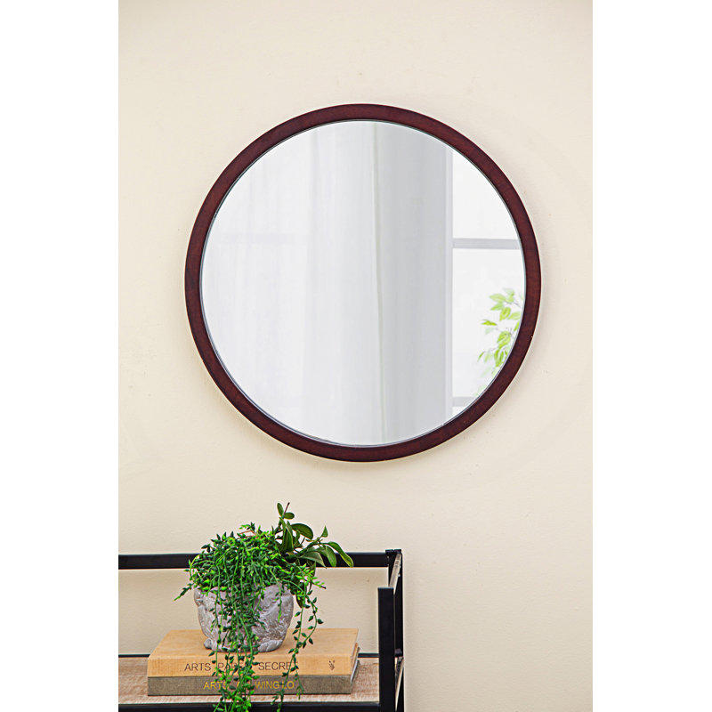 Miroir mural 20 "X 20", Brun