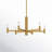 Ilene 6 - Light Aluminium and Steel Dimmable Chandelier-1034065545