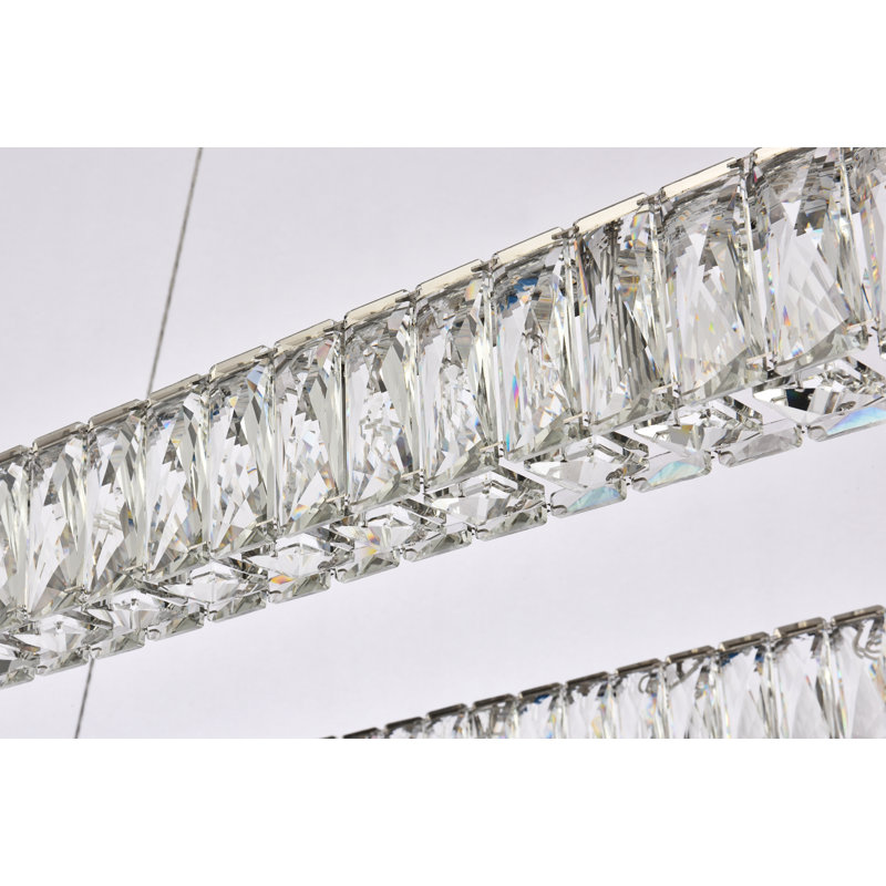 Maart 1 - Light Pendant, Chrome, 80" H x 42" W x 18" D