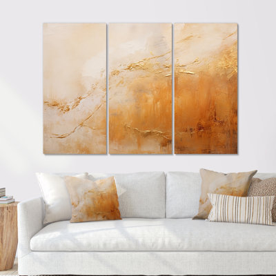 Champagne couleur terroirs liquides Art I - ensemble de décorations murales formes abstraites