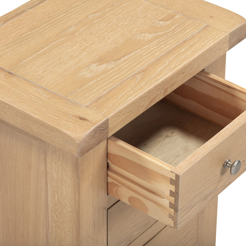 Windsor 47cm W Bedside Table, Brown