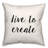Black And White Typography Collection Throw Pillow