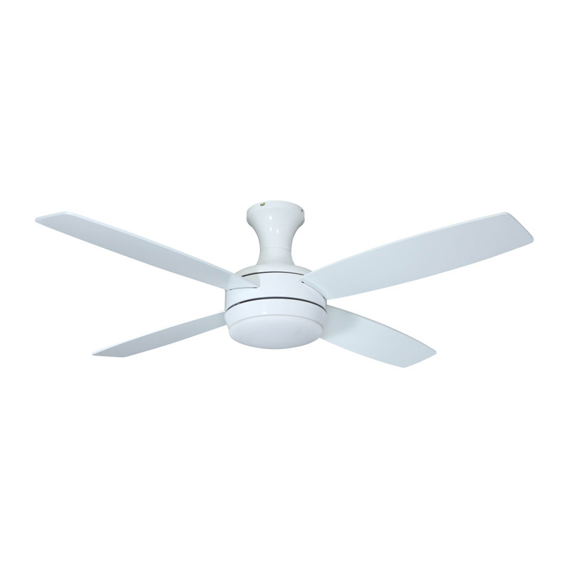 132cm Ceiling Fan with Light Kit, White