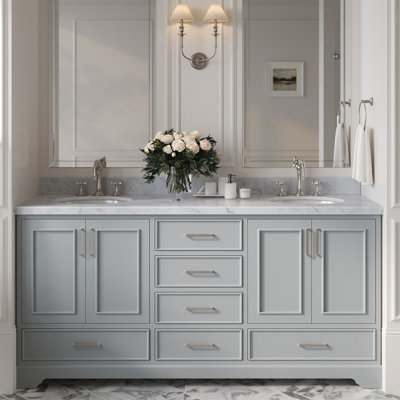 Base de meuble-lavabo double 72,75 po Peightyn
