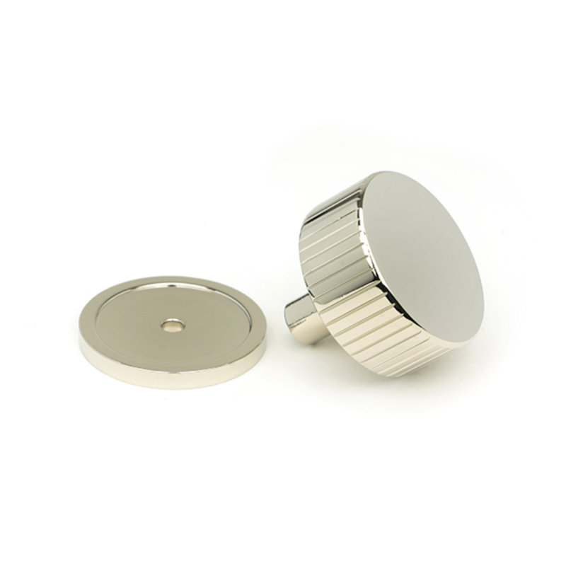 Matt Black Judd Cabinet Knob - 32Mm (Plain), 4 cm, Polished Nickel