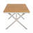 55.12" Rectangular Patio Table with X-Shaped Legs