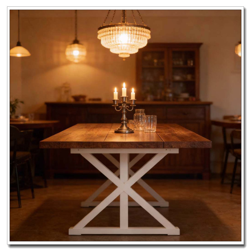 Table de cuisine, table de salle à manger, Blanc