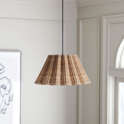 Luminaire suspendu naturel 1 lumière Carbry