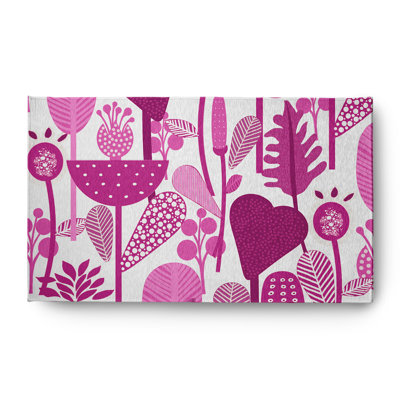 Chenille Floral Indoor Rug