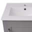 Petit meuble-lavabo moderne de 20 pouces avec lavabo en céramique, grand rangement, 1 porte à fermeture en douceur
