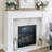 Striara Marvelle 16'' X 48'' Satin Ceramic Marble Look Fluted Wall Tile-111706579
