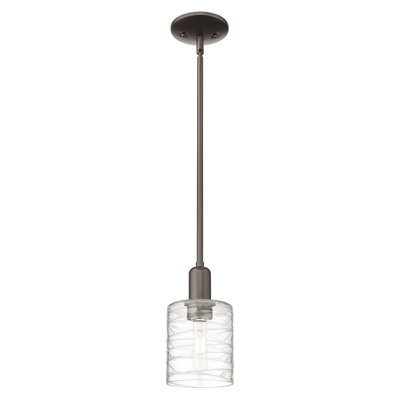 Arcadia - Cobbleskill - Mini-luminaire suspendu avec tige 5 po 1 lumière