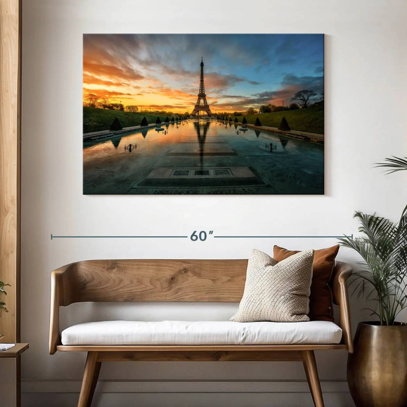 Lilie Reflection Of Eiffel Tower, 32" H x 48" W