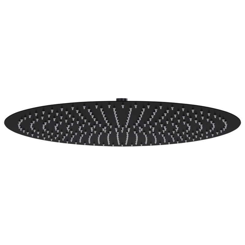 Julieth Rain Fixed Shower Head, Matte Black