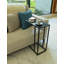 Alward Glass Top C Table End Table