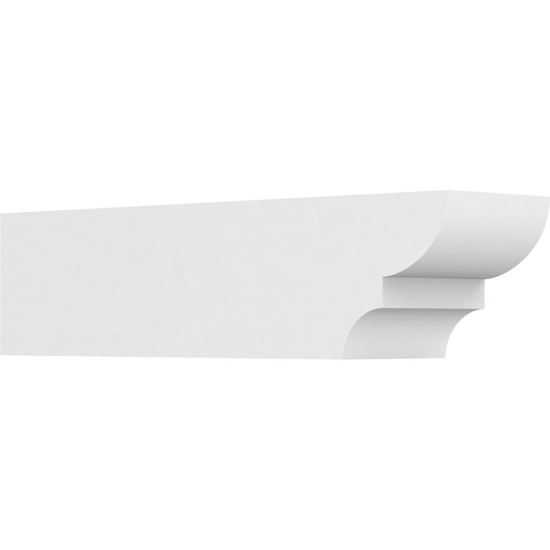 Queue de chevron standard en PVC de qualité architecturale Ridgewood, H 6 po x L 6 po x P 24 po