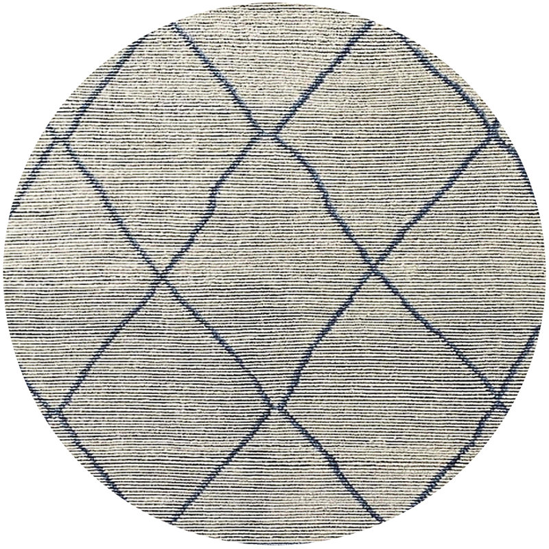Geometric Indoor Rug, Round 6'