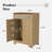 Bar Cabinet with Adjustable Shelf