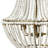 Draped Wood Bead Chandelier-151681416