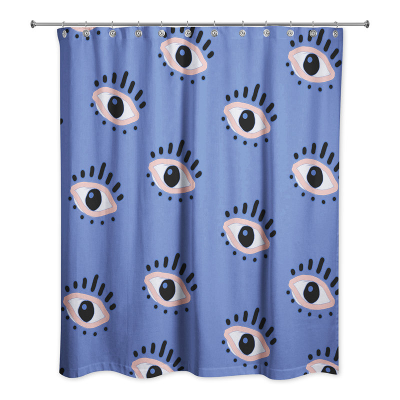 Rideau de douche Roos, Bleu