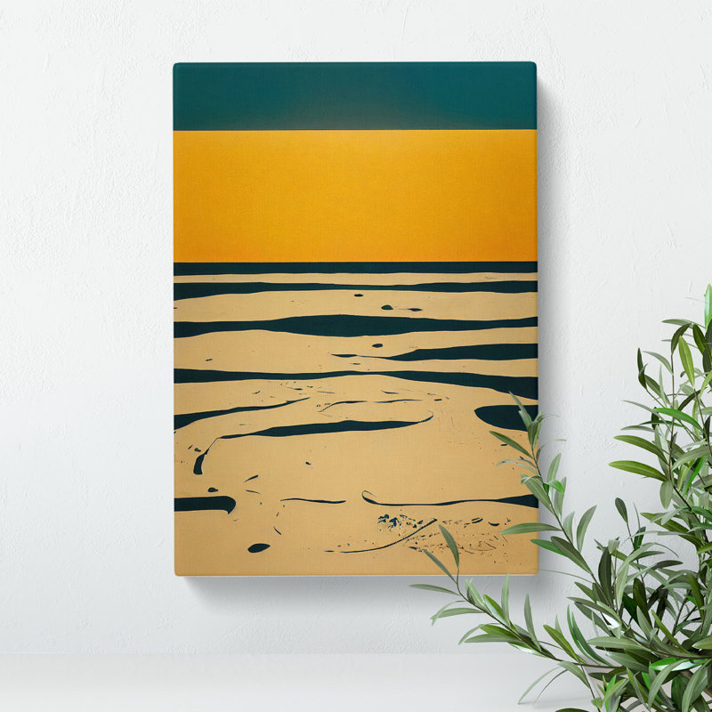 Beach Abstract No.3 - Wrapped Canvas, 60cm H x 40cm W x 3cm D