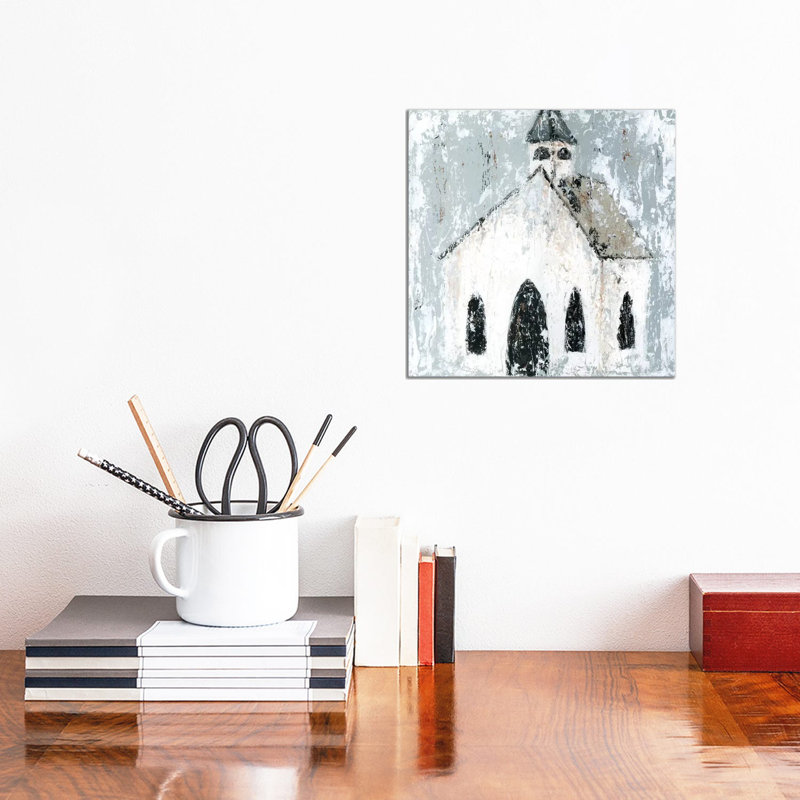 «Church» par Ashley Bradley - reproduction imprimée, H 12 po x l 12 po x P 0,75 po