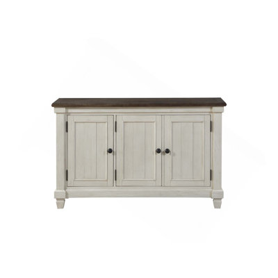 Antique 1PC Kitchen Sideboard Server With 2 Storage Cabinets And Adjustable Shelves