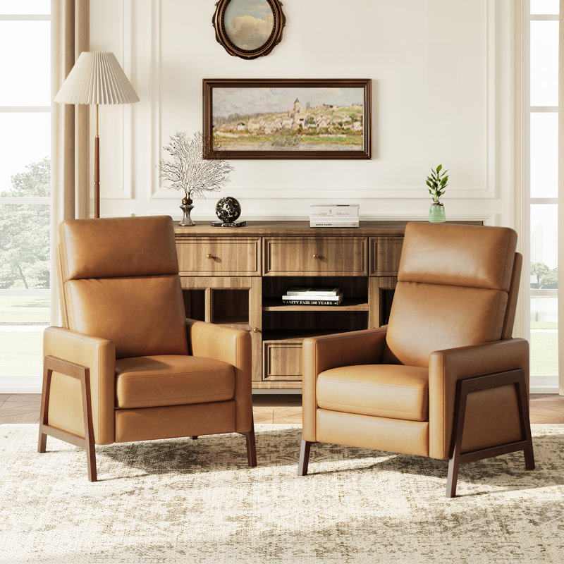Fauteuil inclinable Mid-Century, Chameau