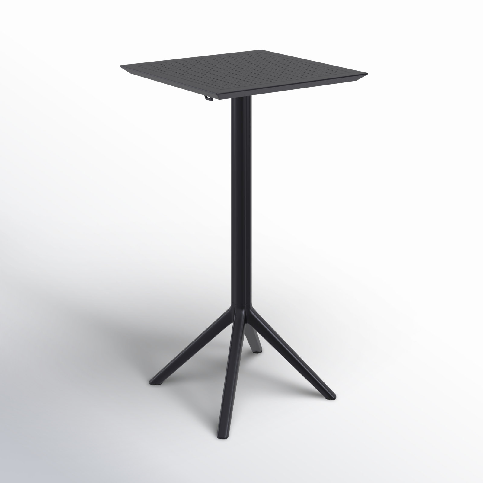 Farrah 24" Patio Bar Table, Black