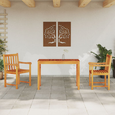 Rectangular 2 - Piece 2 - Person 110Cm L Outdoor Table Set