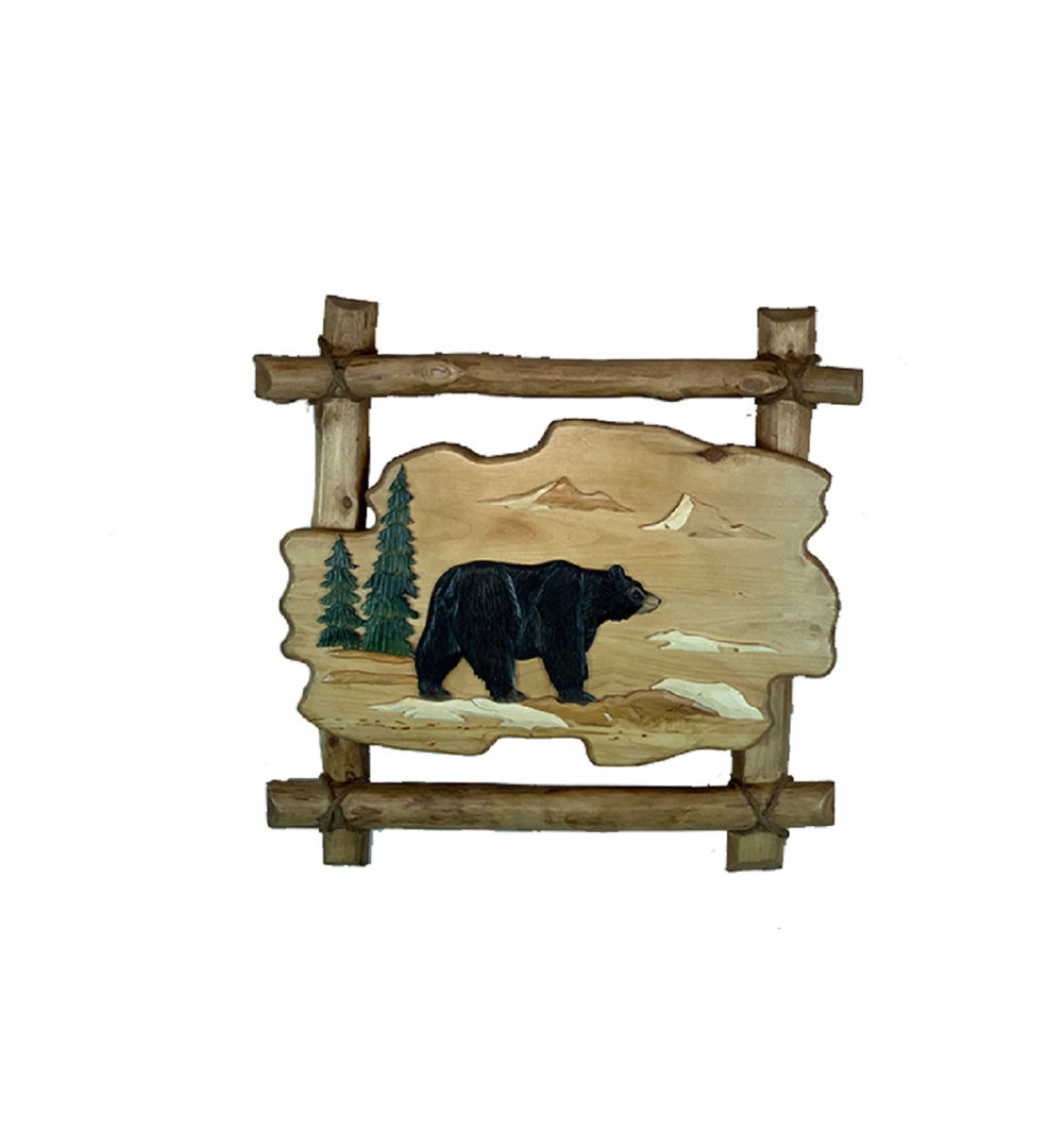 Lawton Handmade Rustic Landscape & Nature Wall Decor on Wood Millwood Pines
