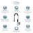 Transolid Kent Pull Down Kitchen Faucet-47589053