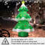 Arbre de Noël illuminé gonflable