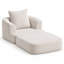 Fauteuil lounge convertible surdimensionné de 180 cm (71 po), fauteuil profond 2 en 1 en velours côtelé avec méridienne dépliable
