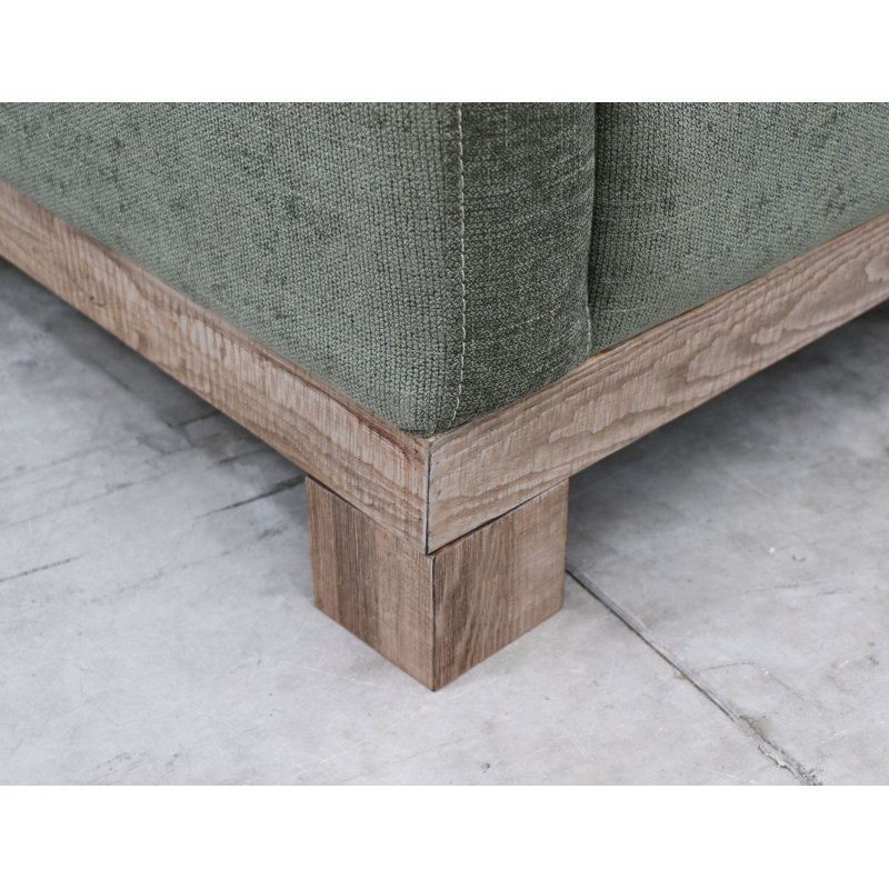 Structure et base en bois, modulaire, Face à la gauche, Vert olive
