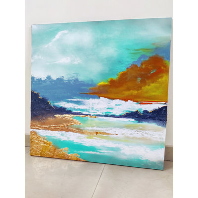 «Essence Intrinsic Nature Mixed Media Wall Art», peinture sur toile par Kapil Vadhera, décor abstrait contemporain