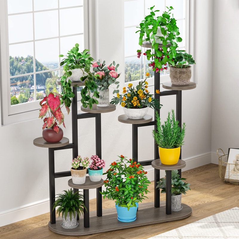 Plant Stand, Grey/Black