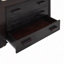 Lit mezzanine avec armoire et tablette