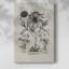 Motif floral rétro vintage CCXVII - Cavas enveloppés de galerie-618924306