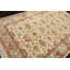 Tapis velours en laine noué à la main ivoire Oushak 5 pi 11 po x 8 pi 10 po