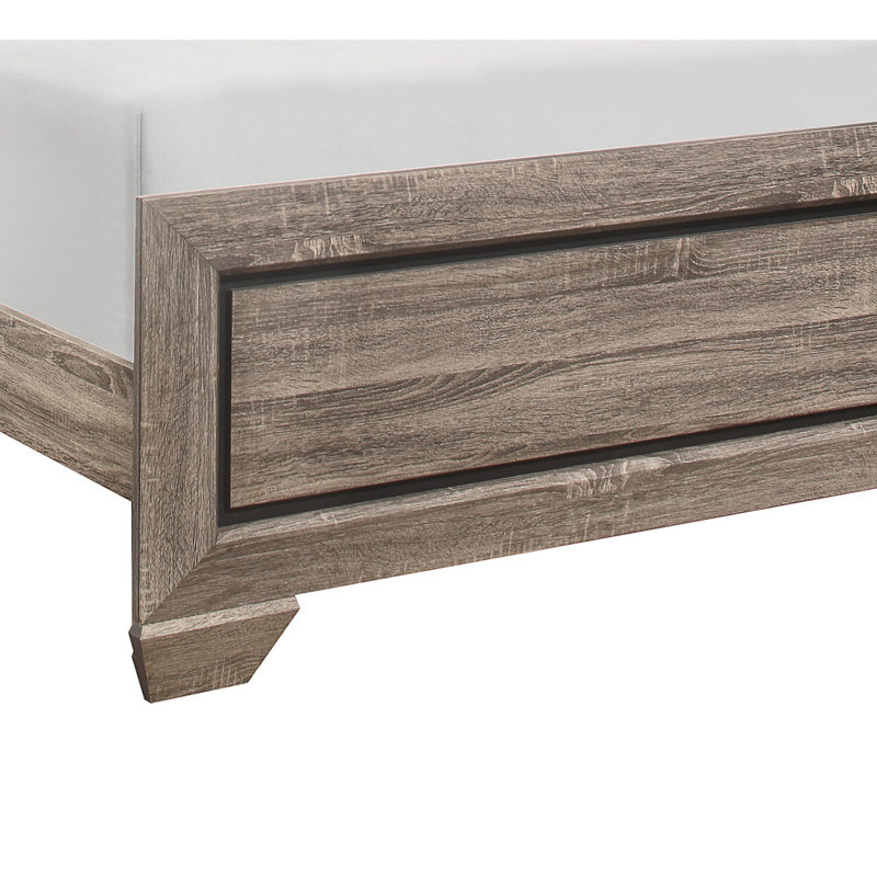 Henry Standard Bed, Full, Light Elm