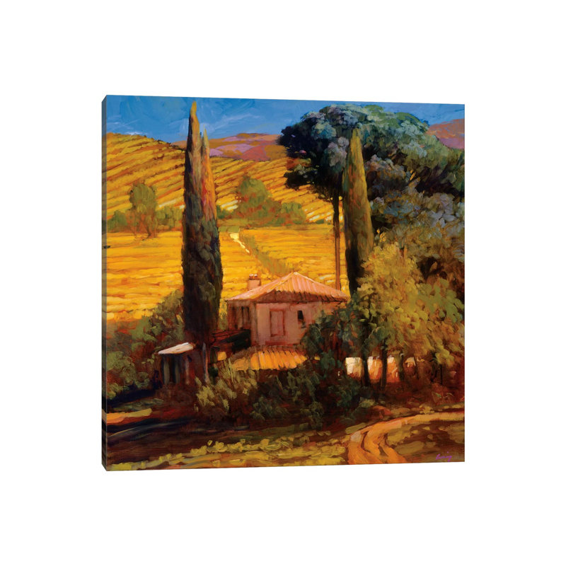 Tuscan Morning Light - Wrapped Canvas Print, 30.48cm H x 30.48cm W x 1.91cm D
