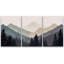 «Sun Mountain Landscape», œuvre abstraite de forêt neutre, images murales minimalistes modernes, impression sur toile encadrée, 3 pièces-75848174-75848175-119460499