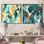 Chevaux - Abstract Square Collage Set Of 2
