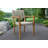 6 - Person Teak Wood Patio Dining Set with Round Table