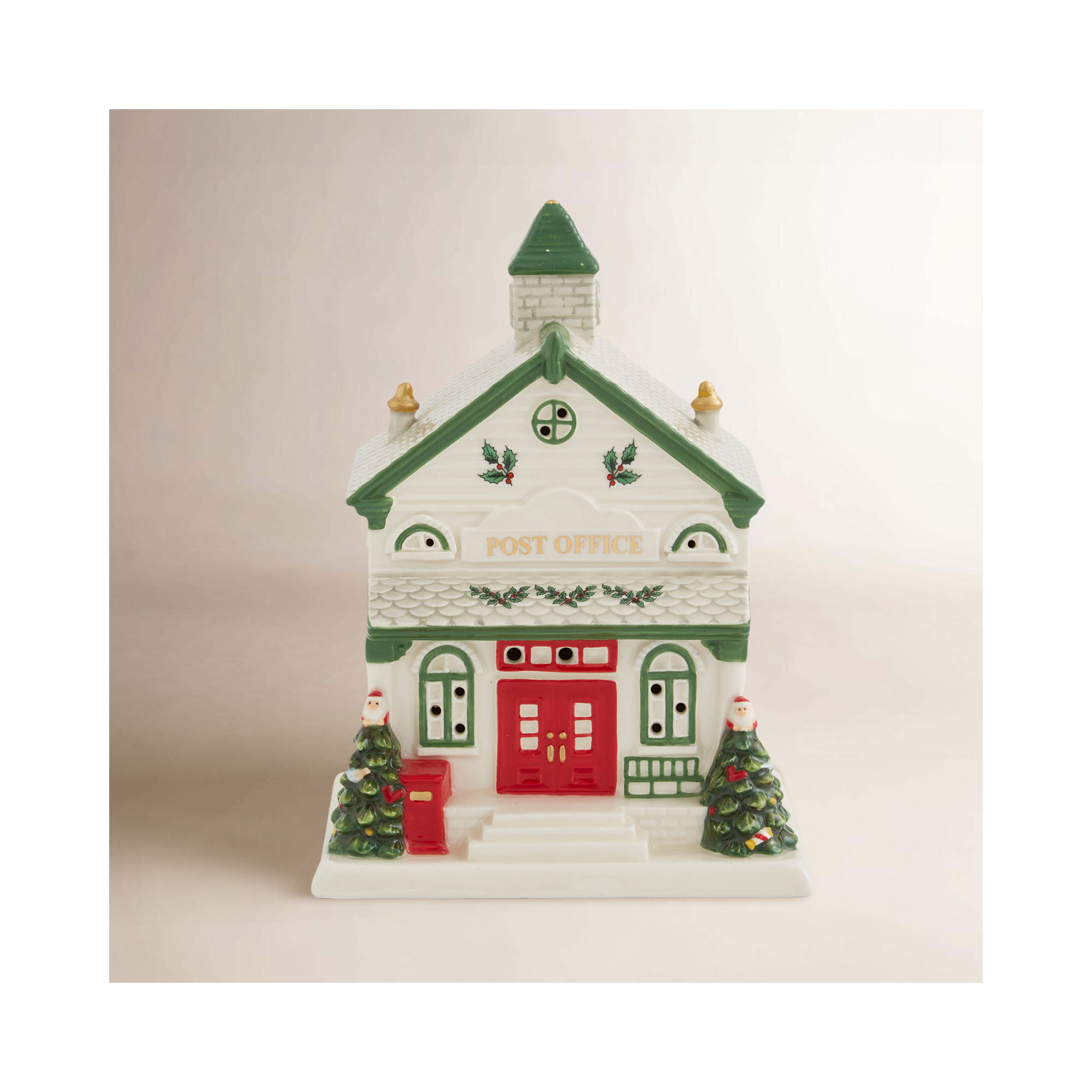 Spode Christmas Tree Led Post Office 6.5"